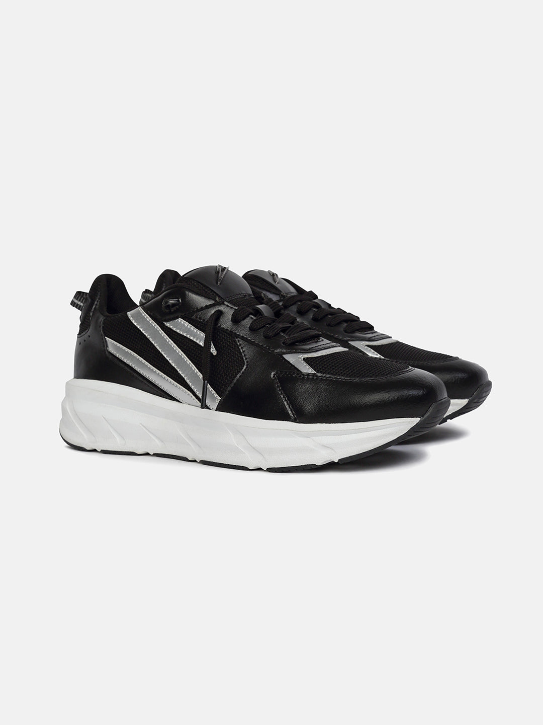 DARKSHIFT - Black Sports Sneakers