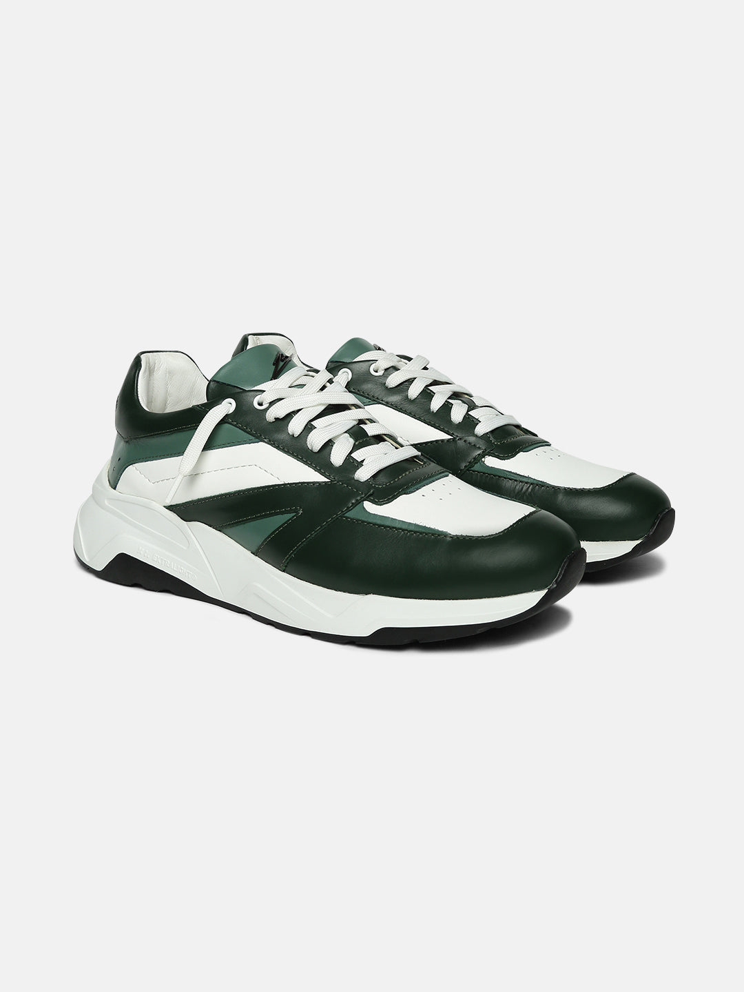 ZL VII - GREEN - Green Two-Tone Comfort Sneakers