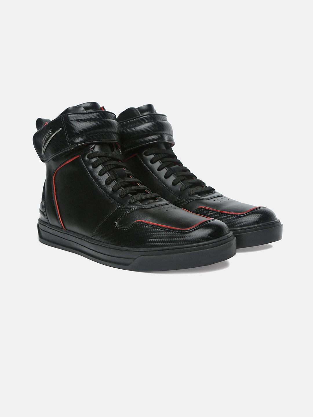 Carbon-Fiber Plated Premium Leather High-Top Leather Sneakers