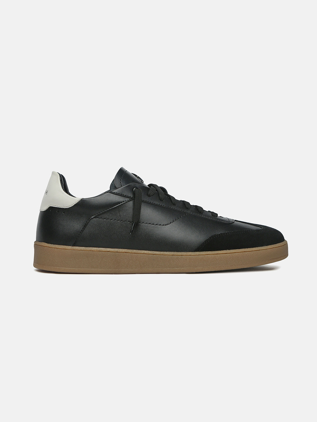 HAZE - Black Leather & Suede Classic Sneakers
