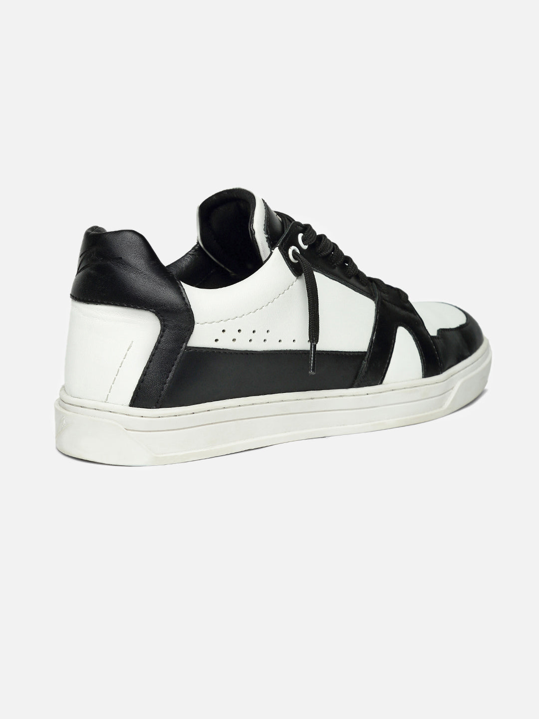 ZL IV - MONOCHROME - Black Two-Tone Casual Leather Sneaker