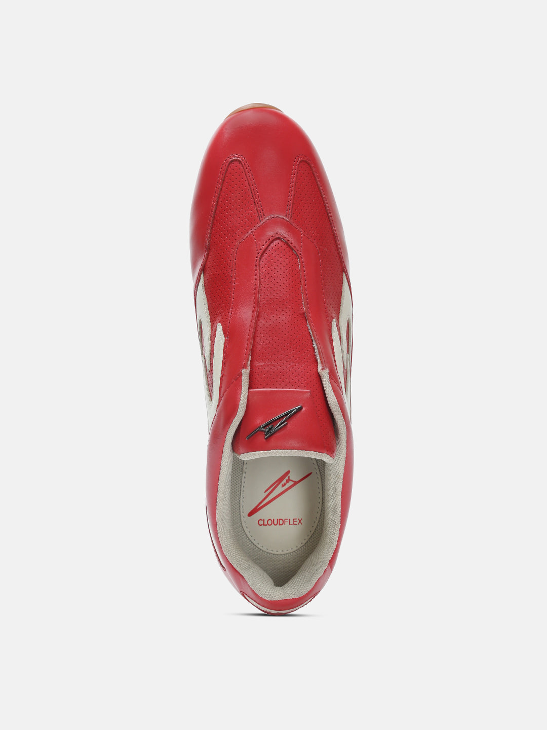 Monza Scuderia Premium Leather Sneakers Red