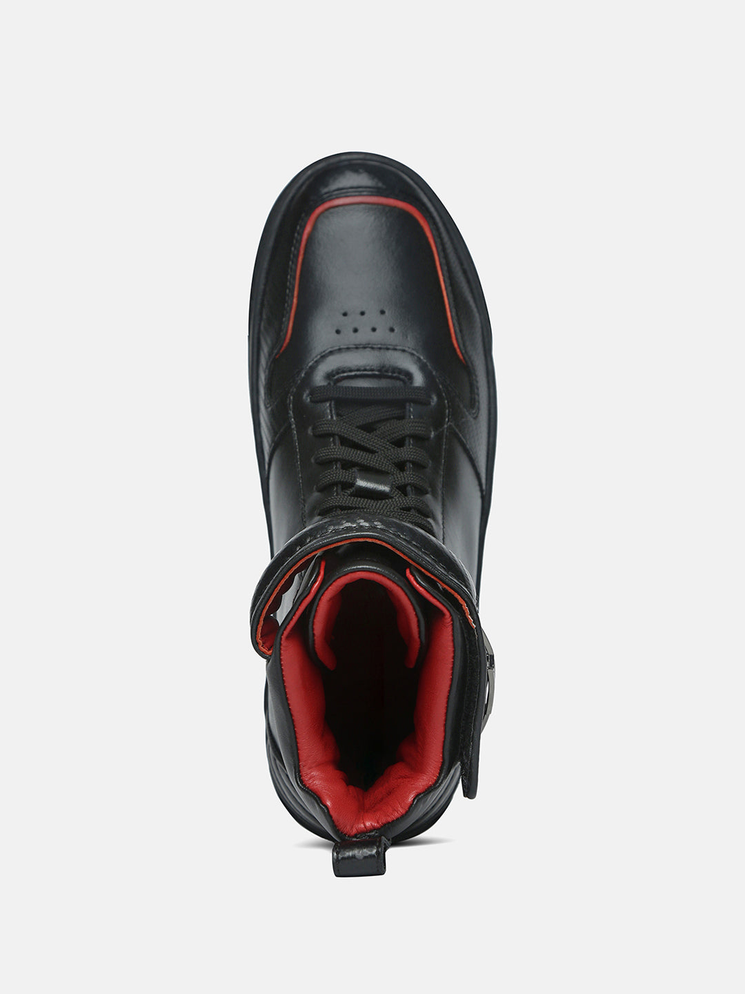 Carbon-Fiber Plated Premium Leather High-Top Leather Sneakers