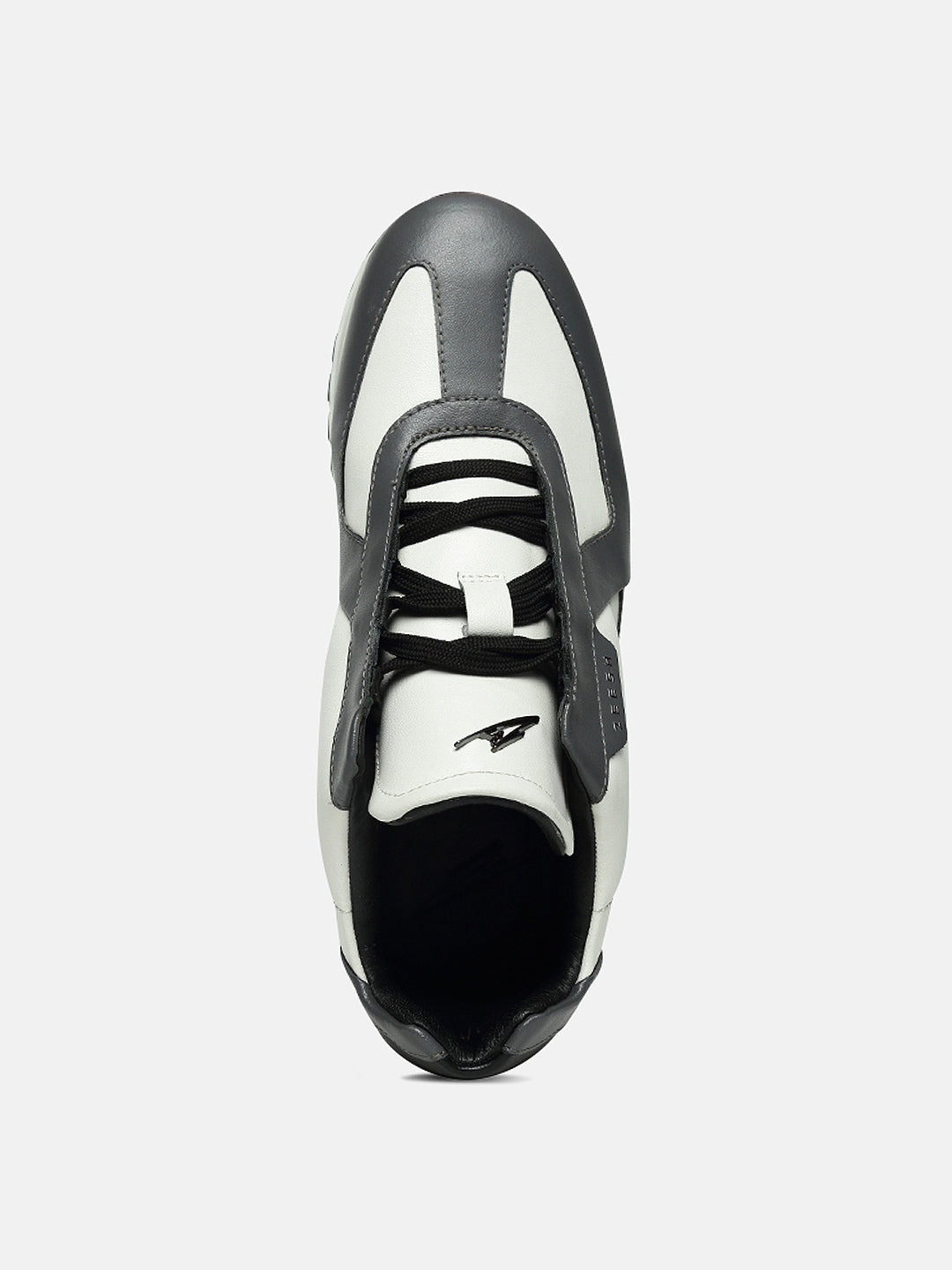 ZOL III - GREY - Grey Mid-Top Leather Sneakers