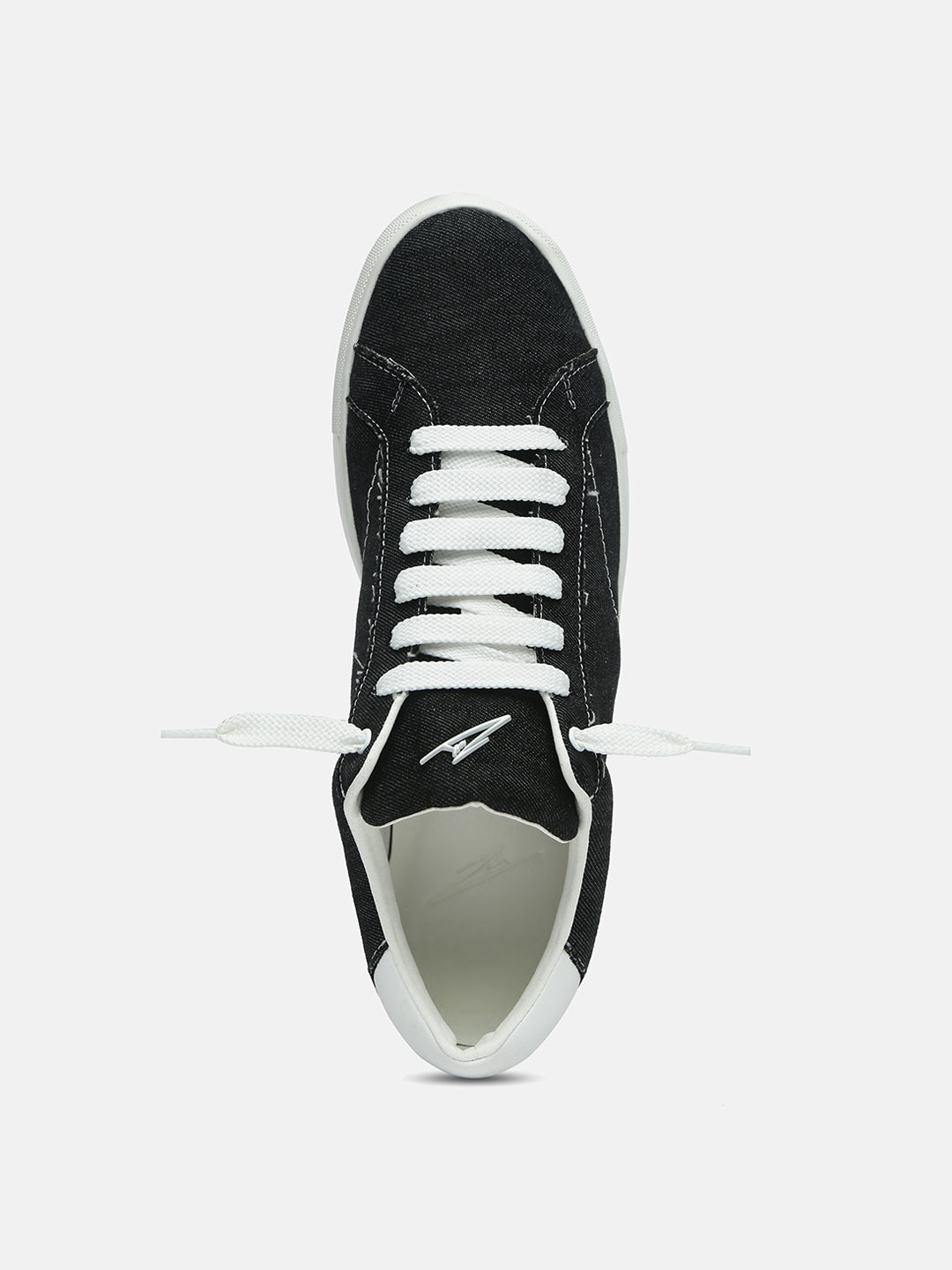 BLACK THREAD - Black Denim Sneakers
