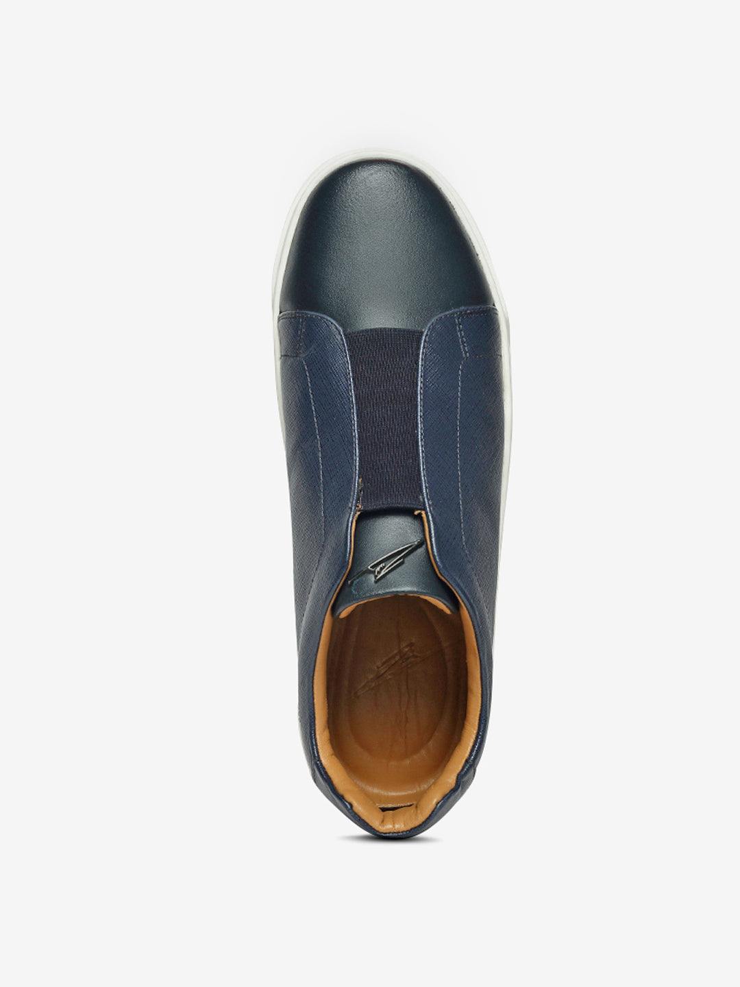 ZS II - BLUE - Blue Low-Top Leather Slip-Ons