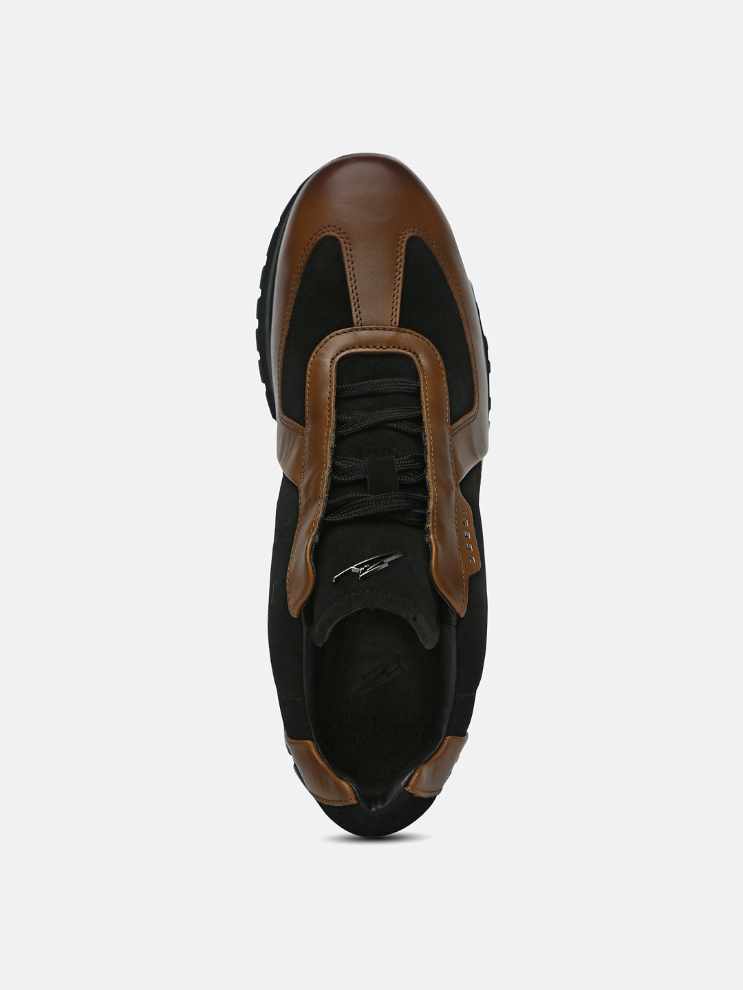 Dual Tone Low-Top Premium Leather Sneakers