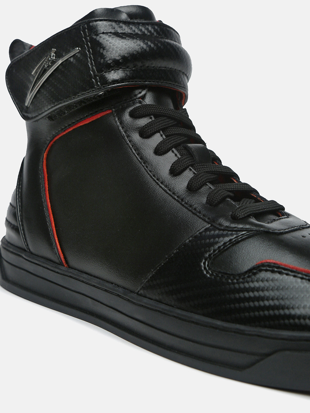 Carbon-Fiber Plated Premium Leather High-Top Leather Sneakers