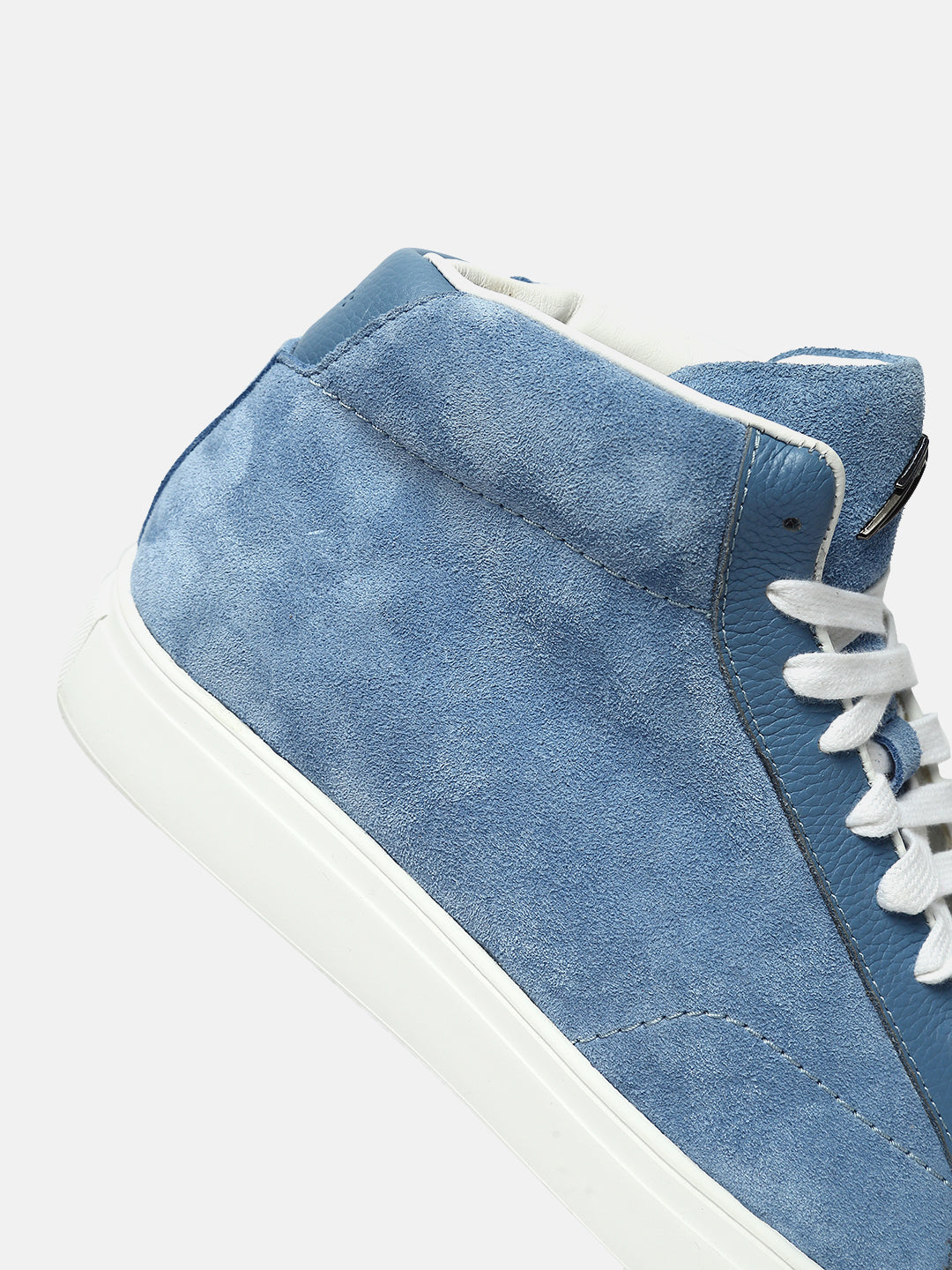 ZH II - SKY - Blue Mid-Top Suede Sneakers