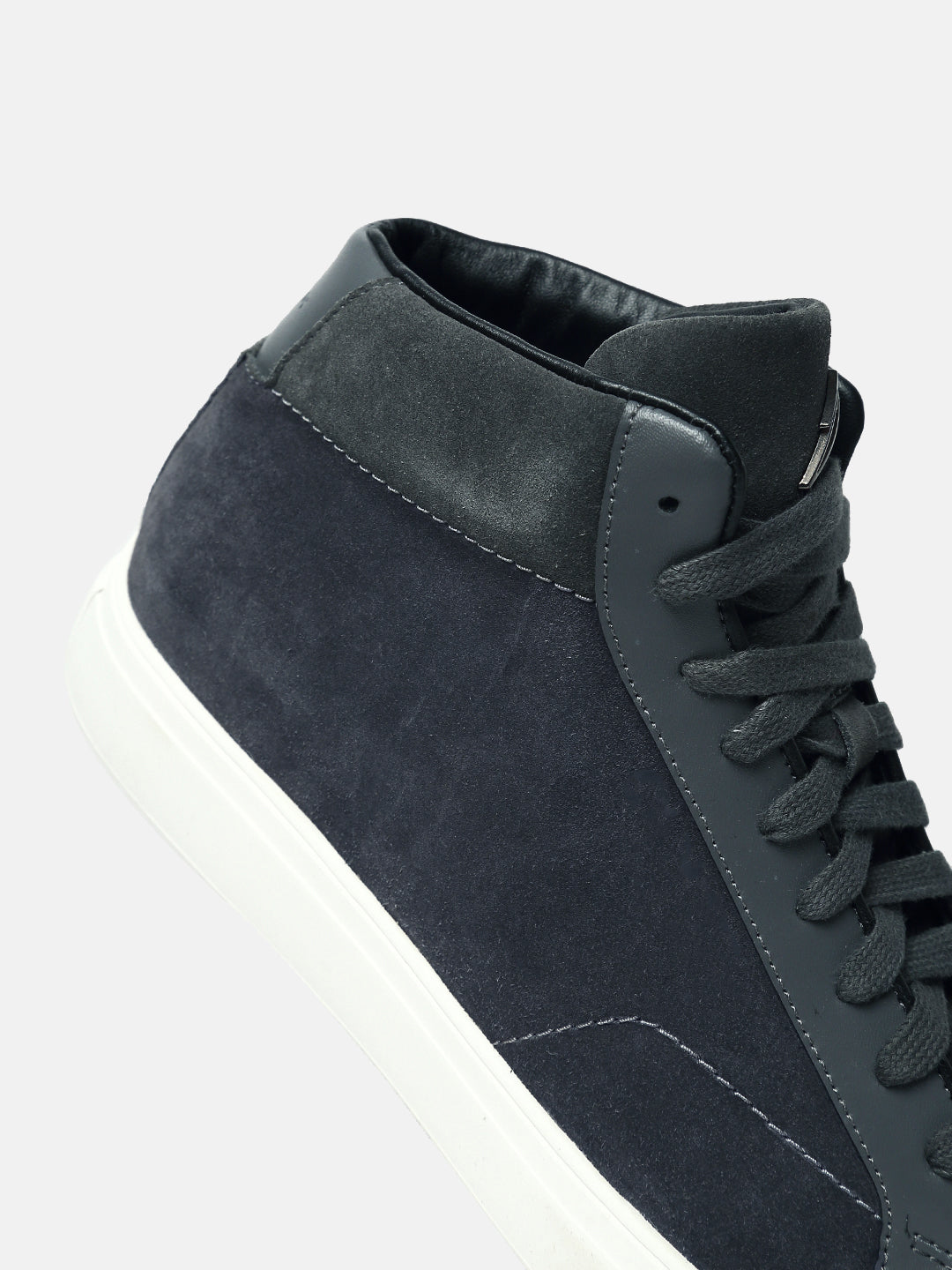 ZH II - NAVY - Navy Mid-Top Suede Sneakers