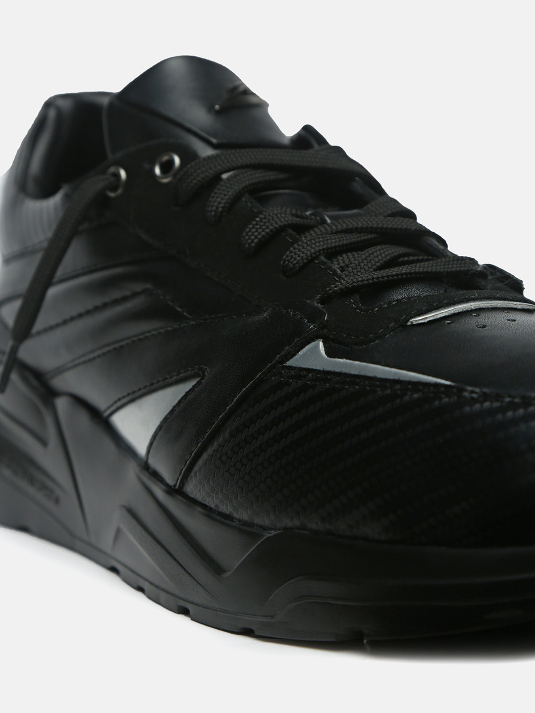 STEALTH RUSH - Carbon-Fiber Leather Racing Sneakers