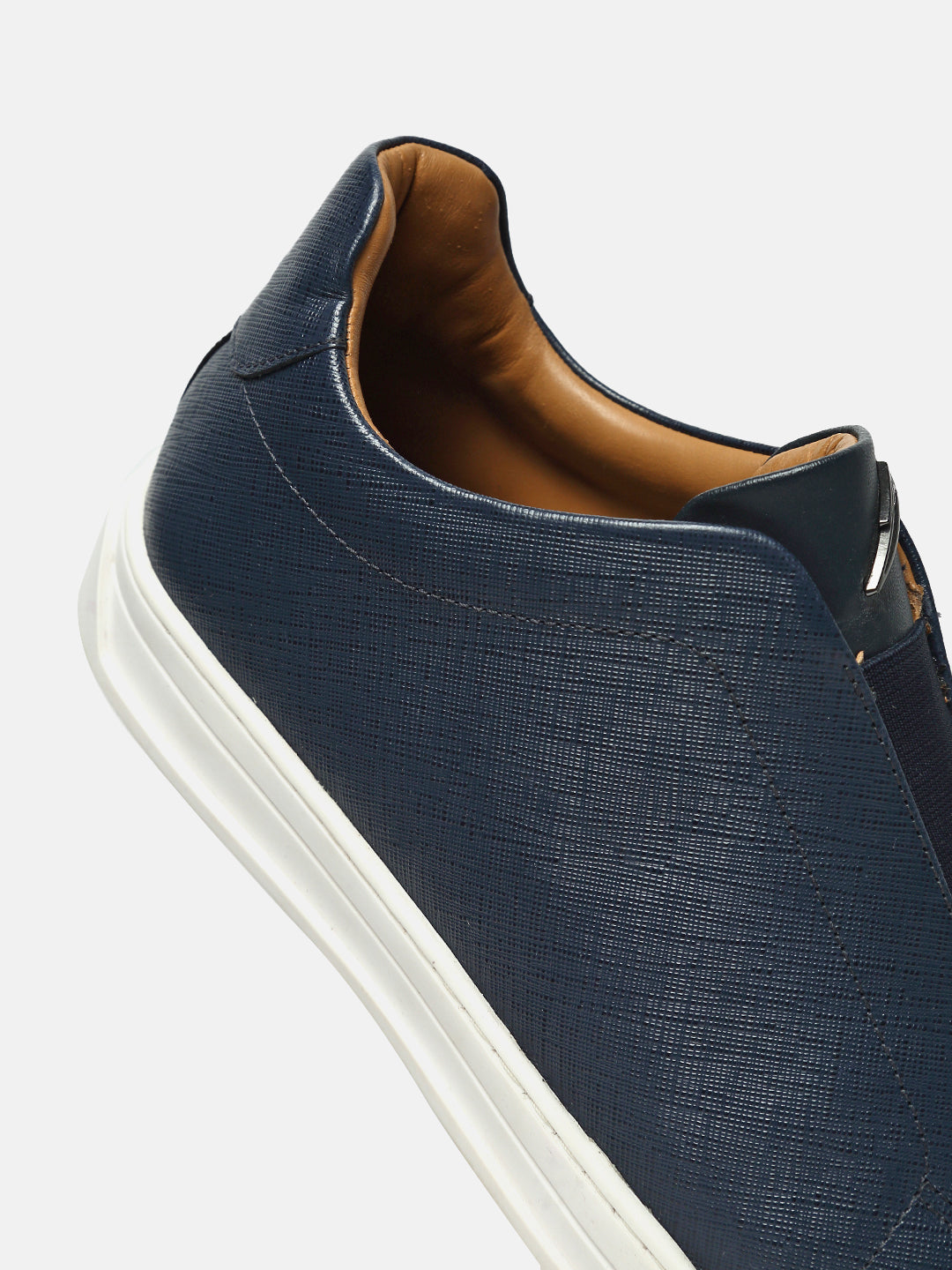 ZS II - BLUE - Blue Low-Top Leather Slip-Ons