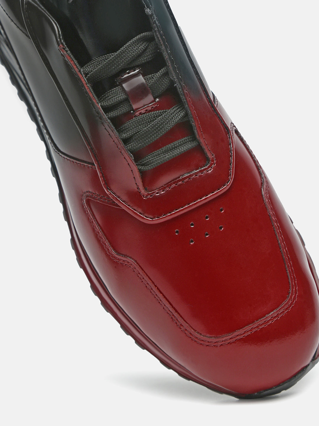 SPIRIT OF THE EARTH - Black & Red Two-Tone Sneakers