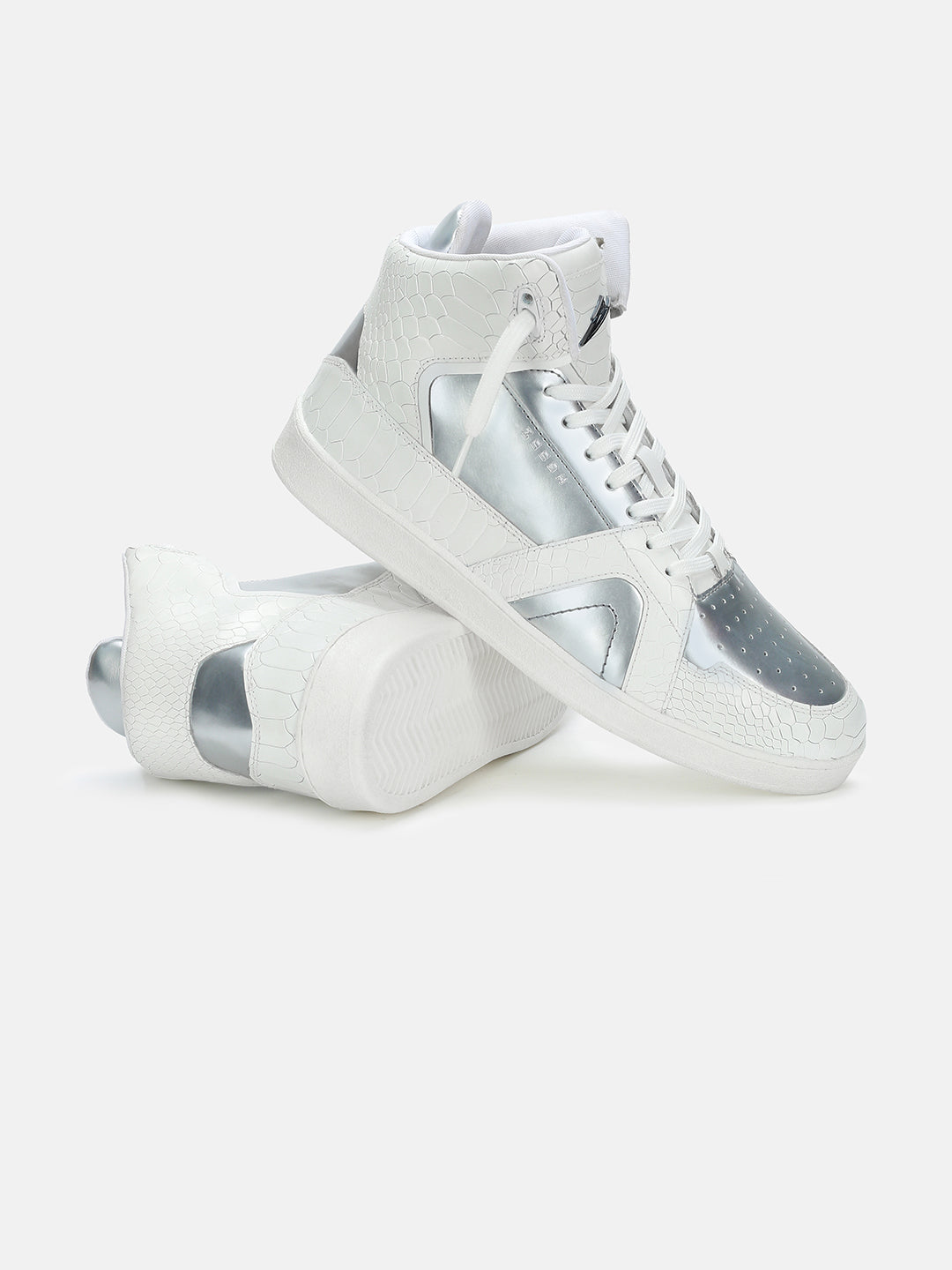 SILVERFANG High Top Premium Leather Sneakers