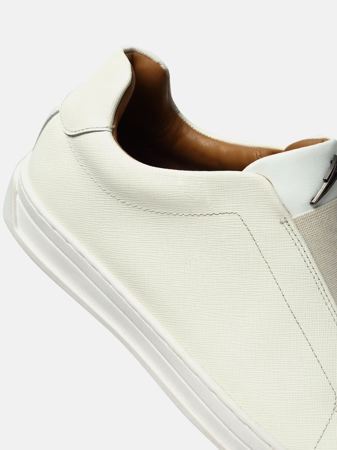 ZS II - WHITE - White Low-Top Leather Slip-Ons