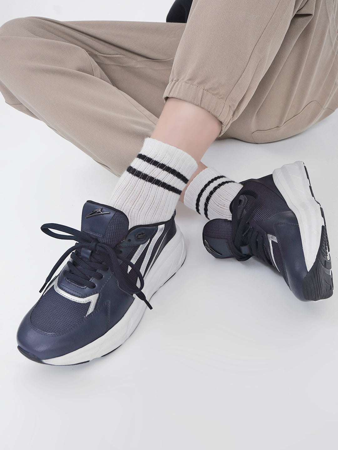 NITROFLOW - Navy Sports Sneakers