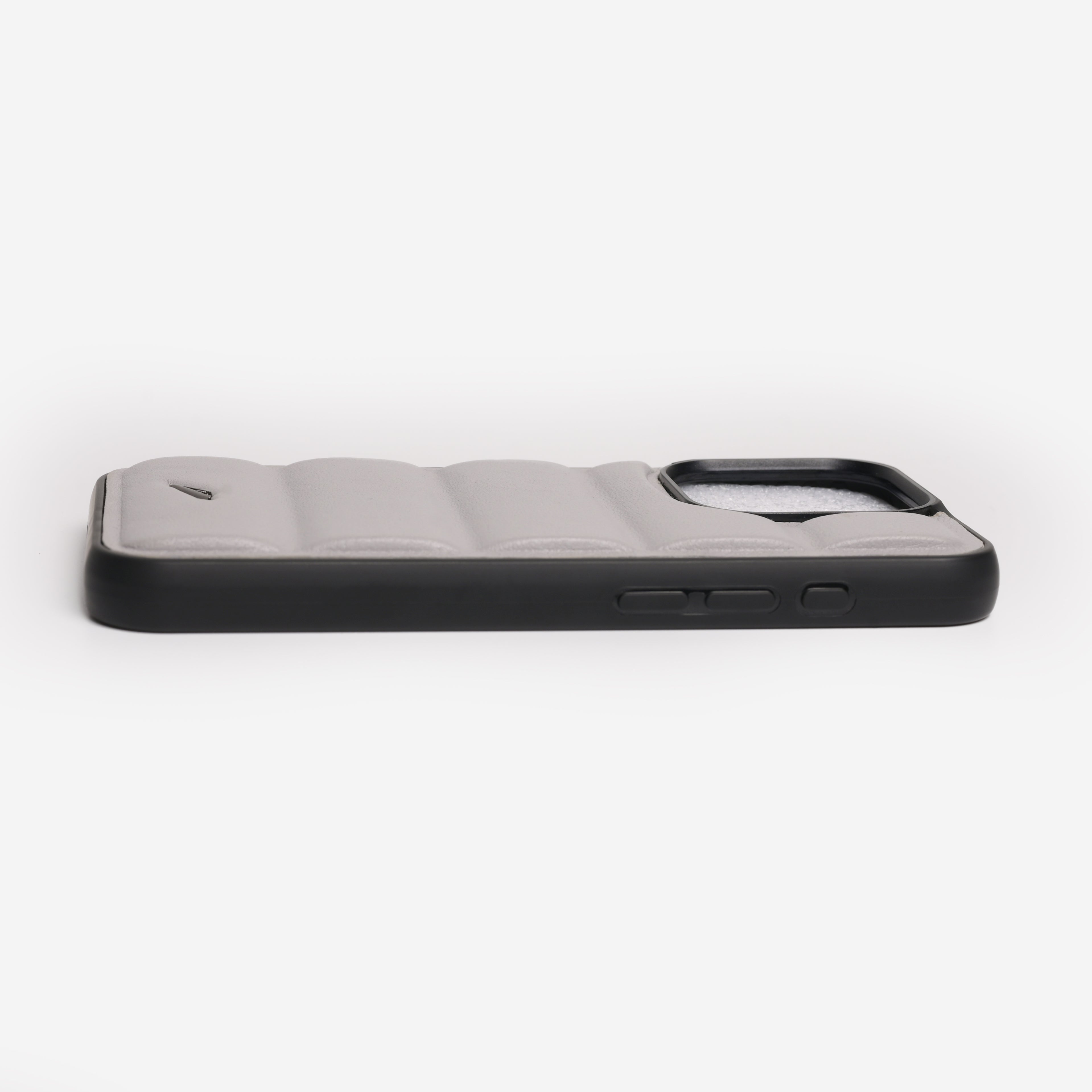 iPhone 15 Series Leather Case - Grey