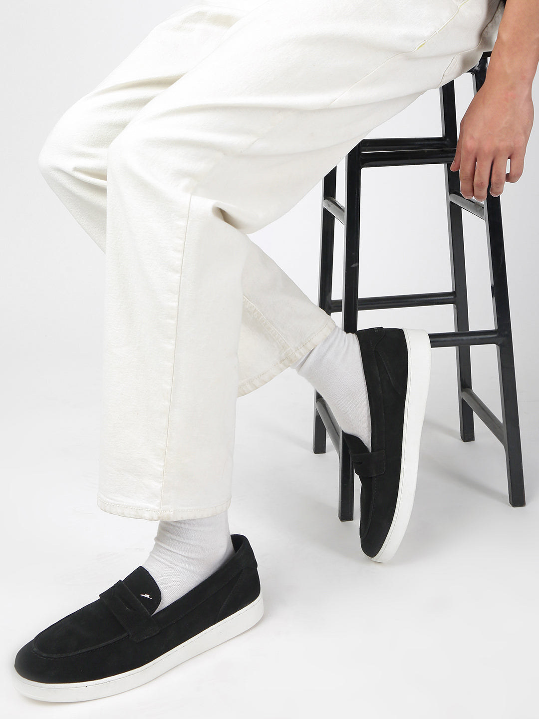 ECLIPSE - Black Suede Casual Loafers