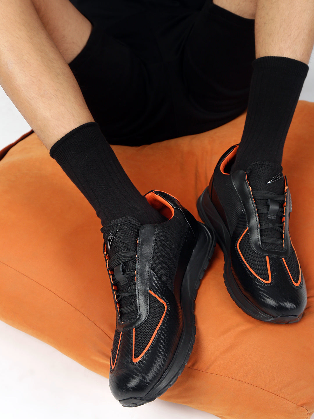 TORQUE - Carbon-Fiber Leather Racing Sneakers