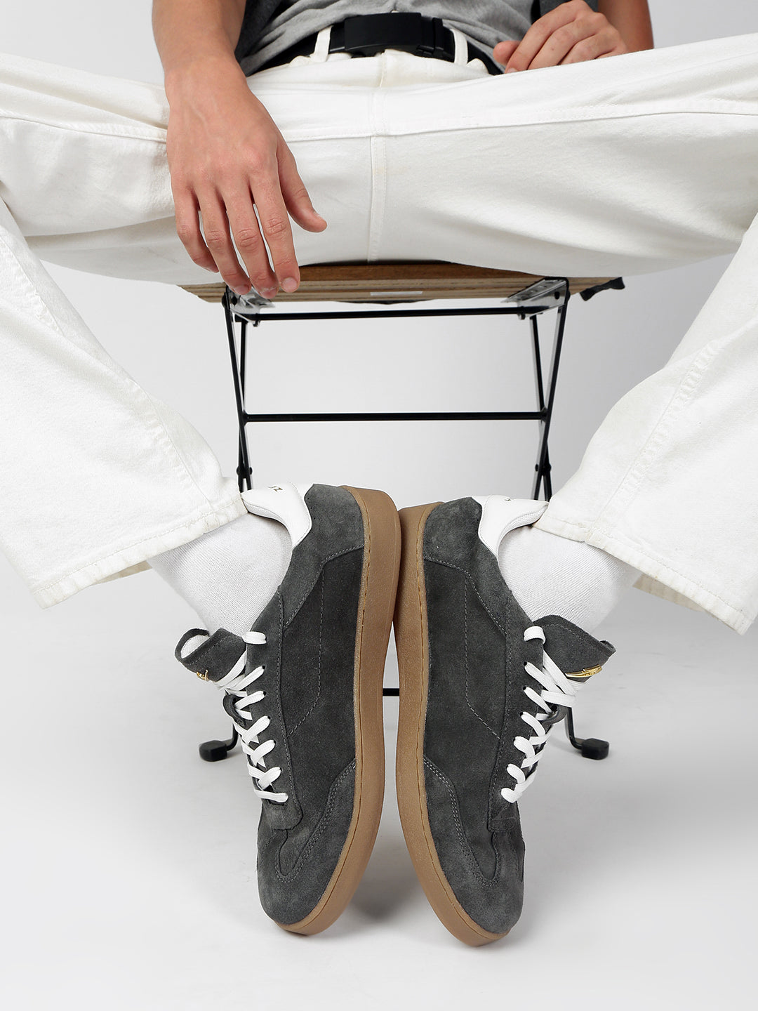 ASH - Everyday Grey Suede Sneakers