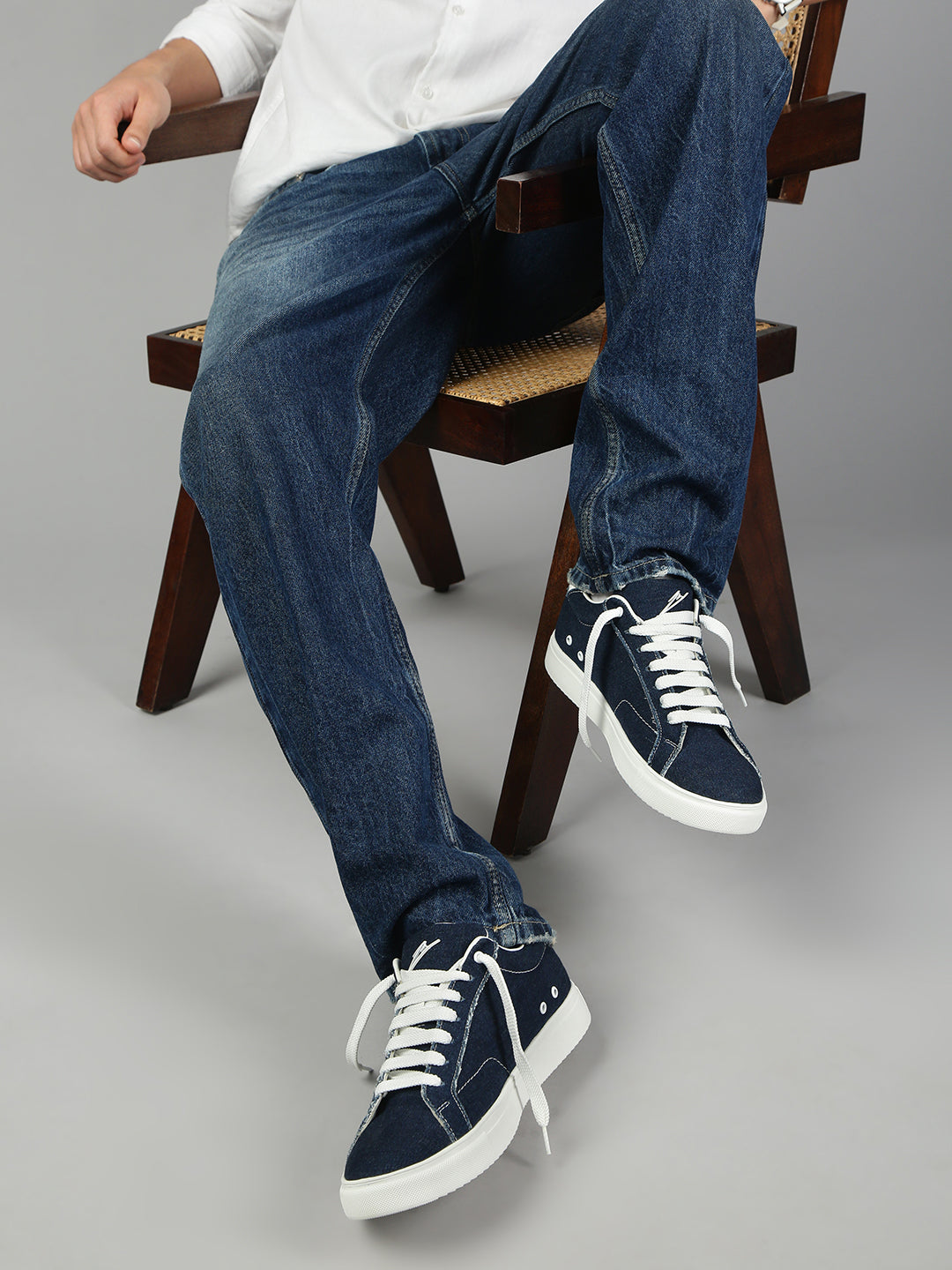 BLUE THREAD - Blue Denim Sneakers