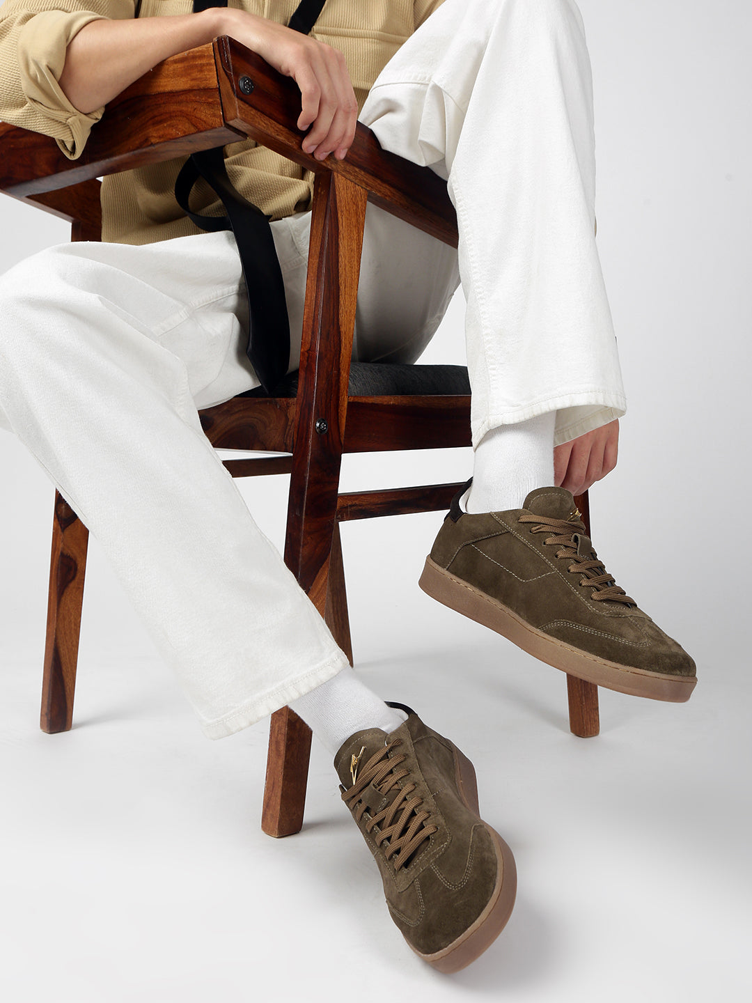 OAK - Everyday Green Suede Sneakers