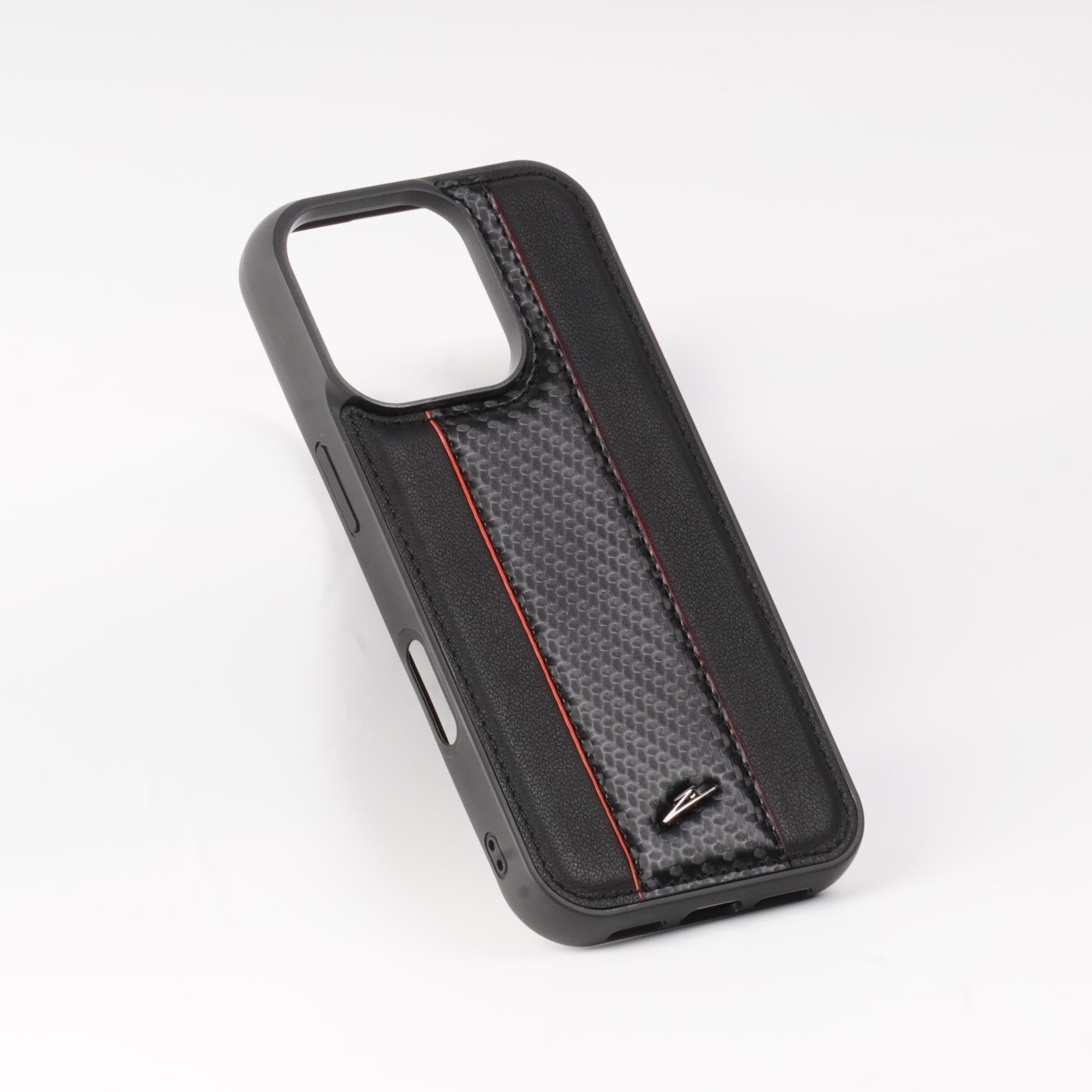 iPhone 16 Series MagSafe Leather Case - Sporty Black RS