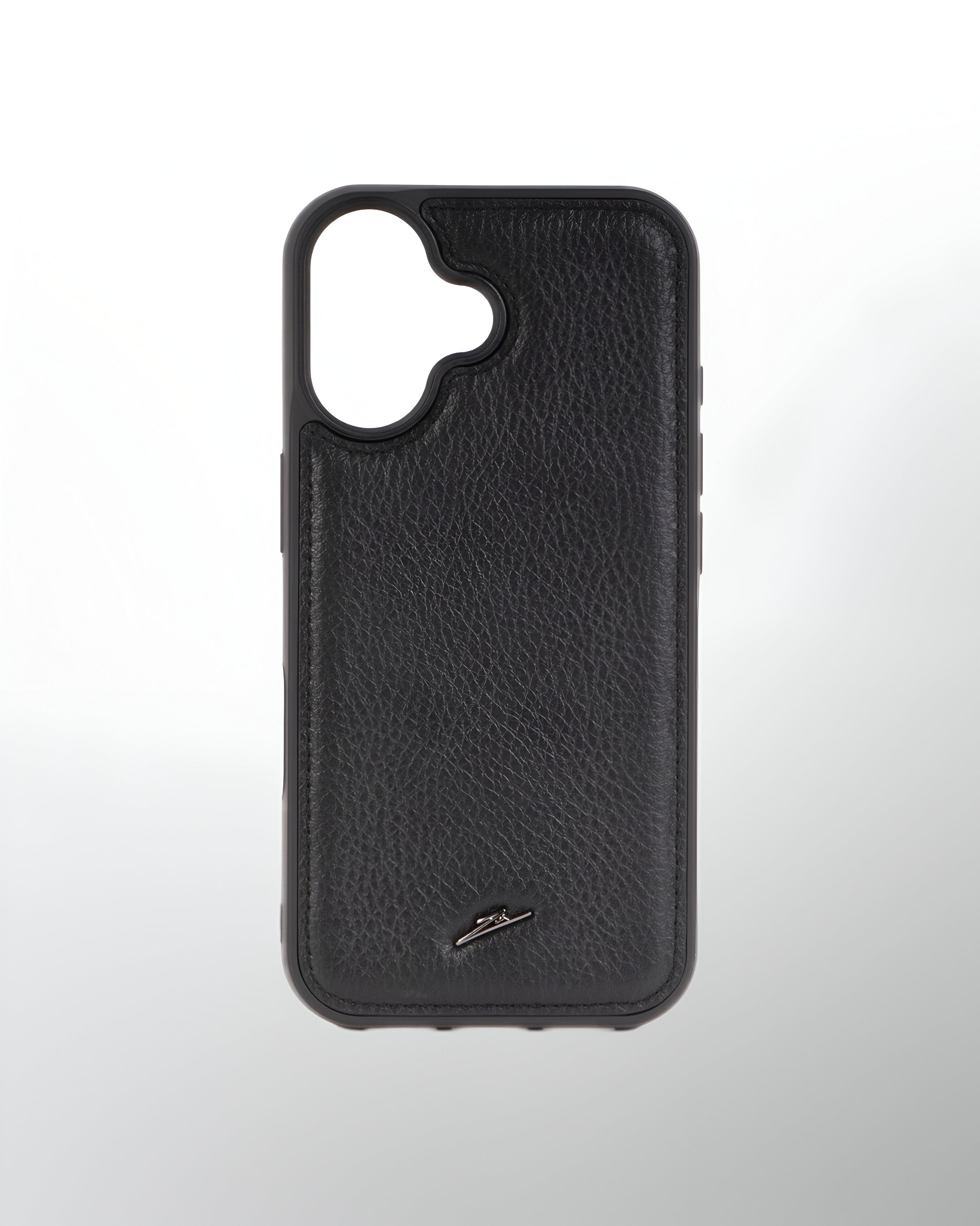 iPhone 16 Series MagSafe Leather Case - Black