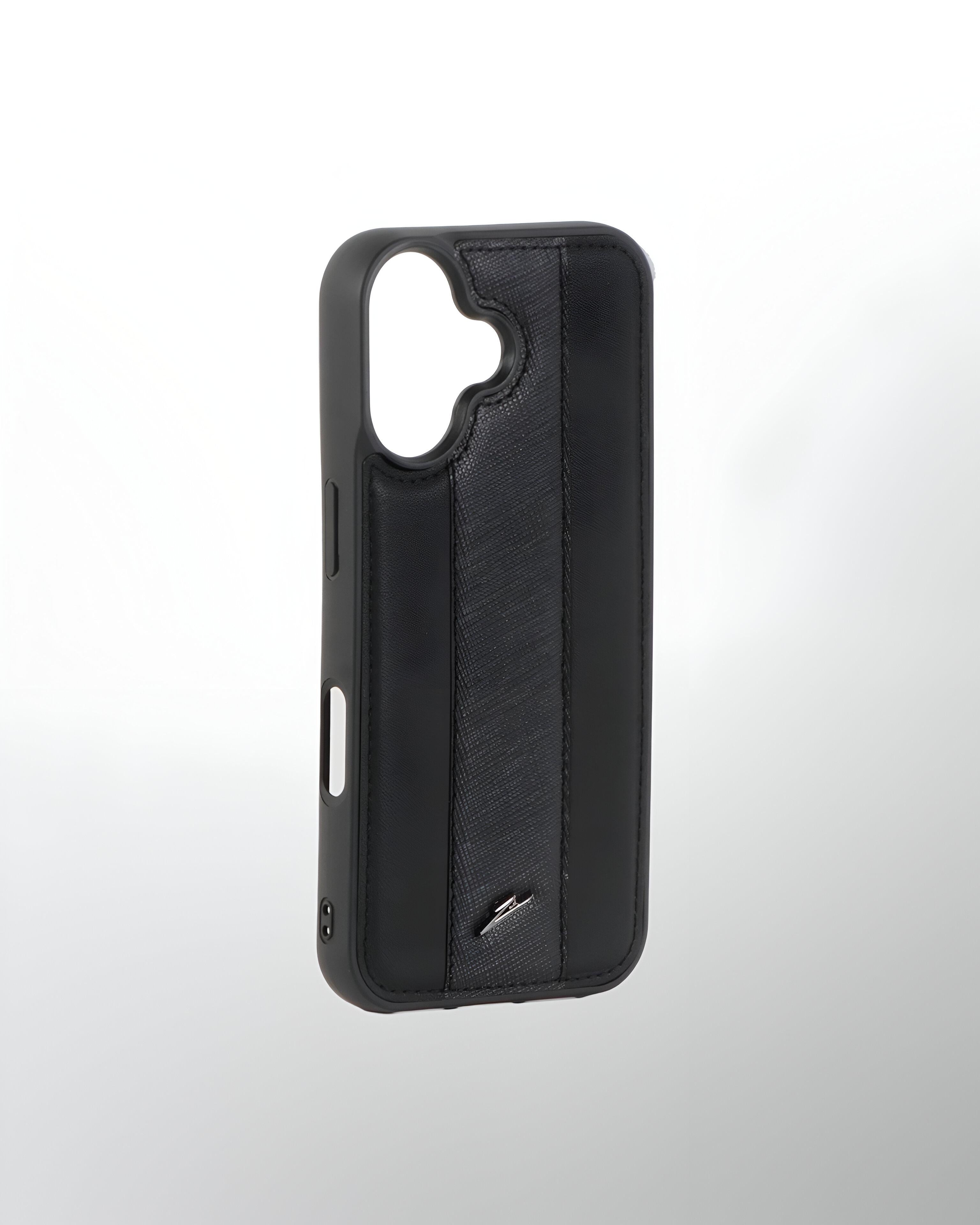 iPhone 16 Series MagSafe Leather Case - Sporty Black