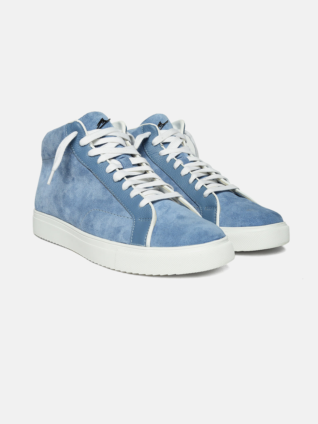 ZH II - SKY - Blue Mid-Top Suede Sneakers
