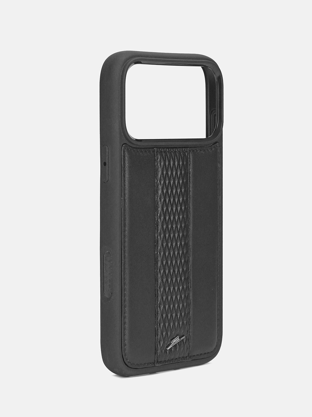 iPhone 17 Pro Series - Matrix Embossed Leather Black