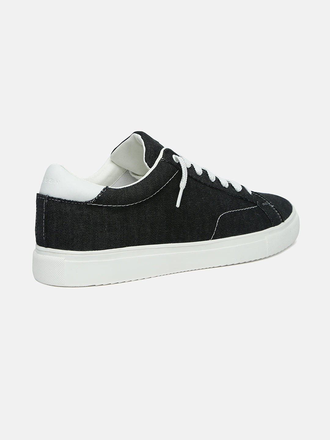 BLACK THREAD - Black Denim Sneakers