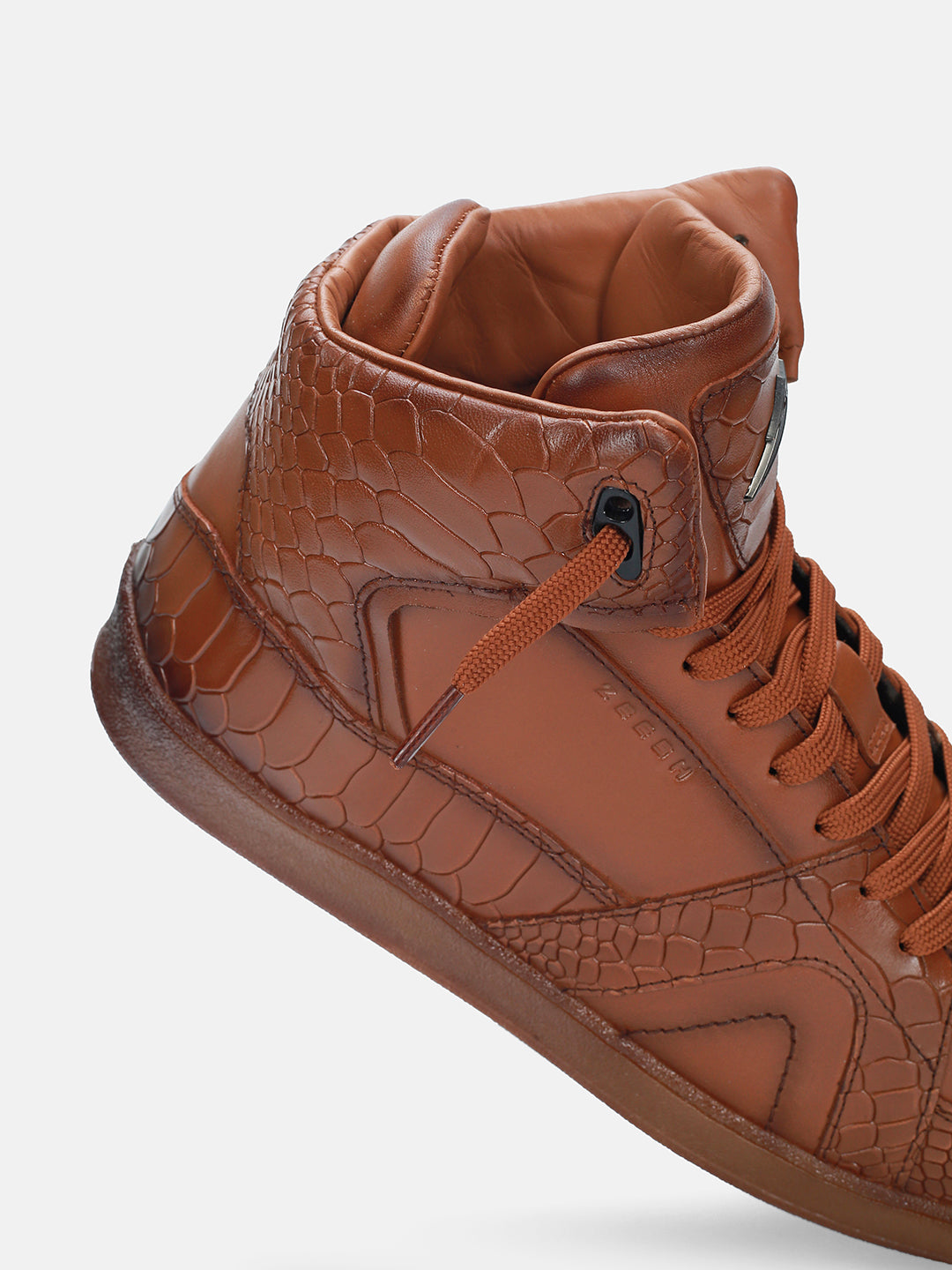 COBRA High Top Premium Leather Sneakers