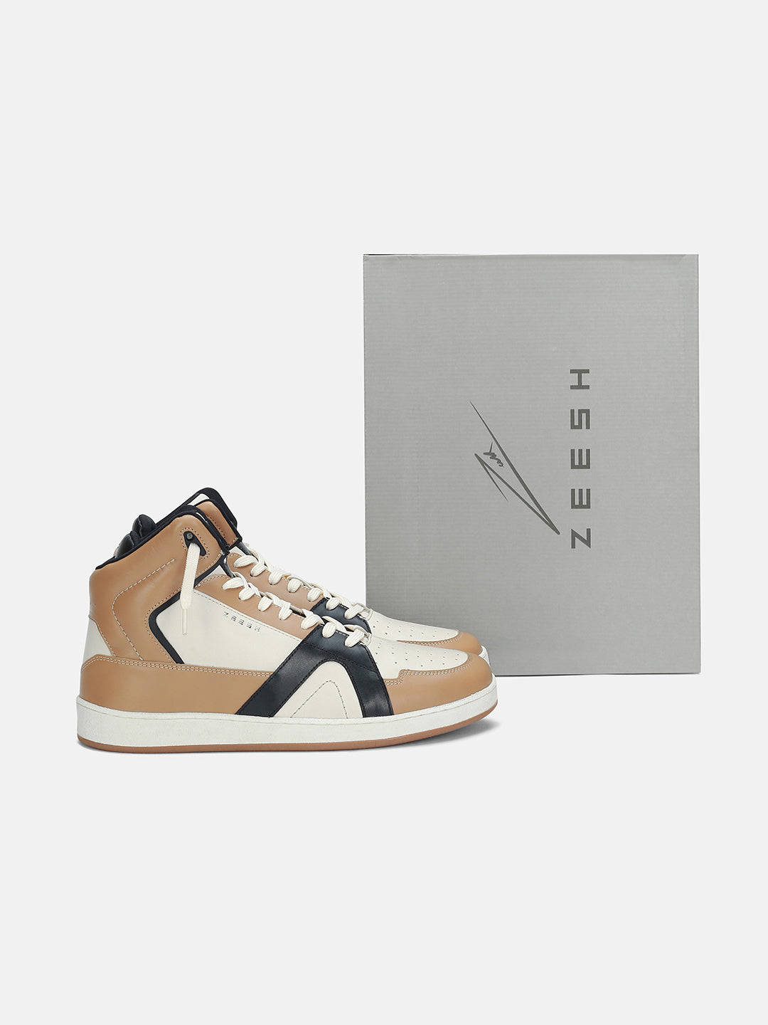 SAFARI High Top Premium Leather Sneakers