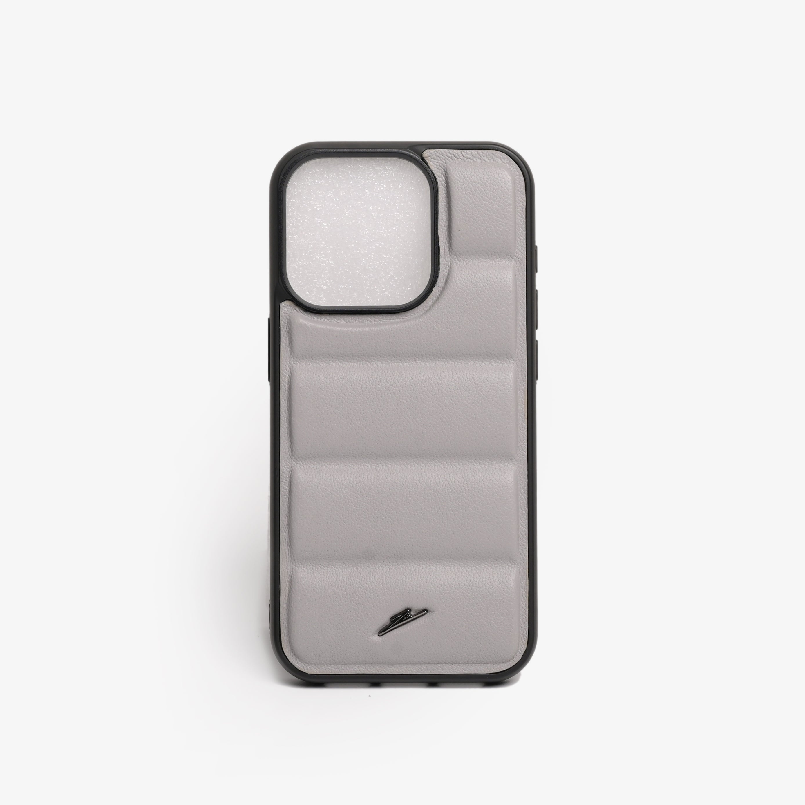iPhone 15 Series Leather Case (Grey)