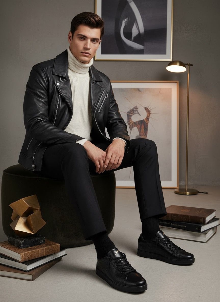 NOCTROGATOR Premium Leather Sneakers