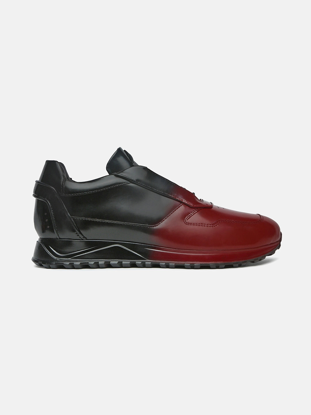 SPIRIT OF THE EARTH - Black & Red Two-Tone Sneakers